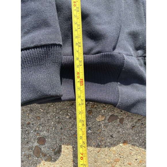 Vintage Carhartt Jacket Women’s XS (0/2) Hooded Navy Blue FFA USA Union Made - Picture 13 of 16